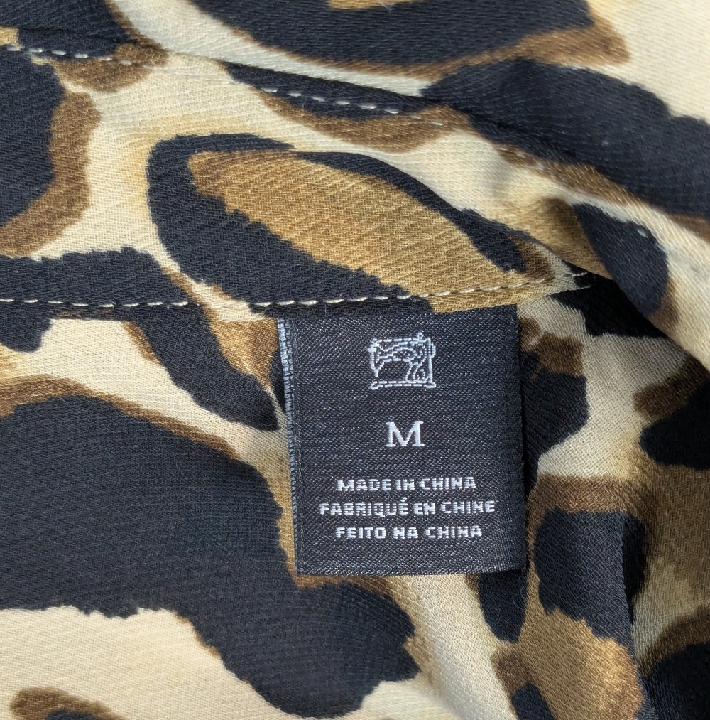 Scotch & Soda • Leopard Print Bow Blouse - Picture 12 of 12